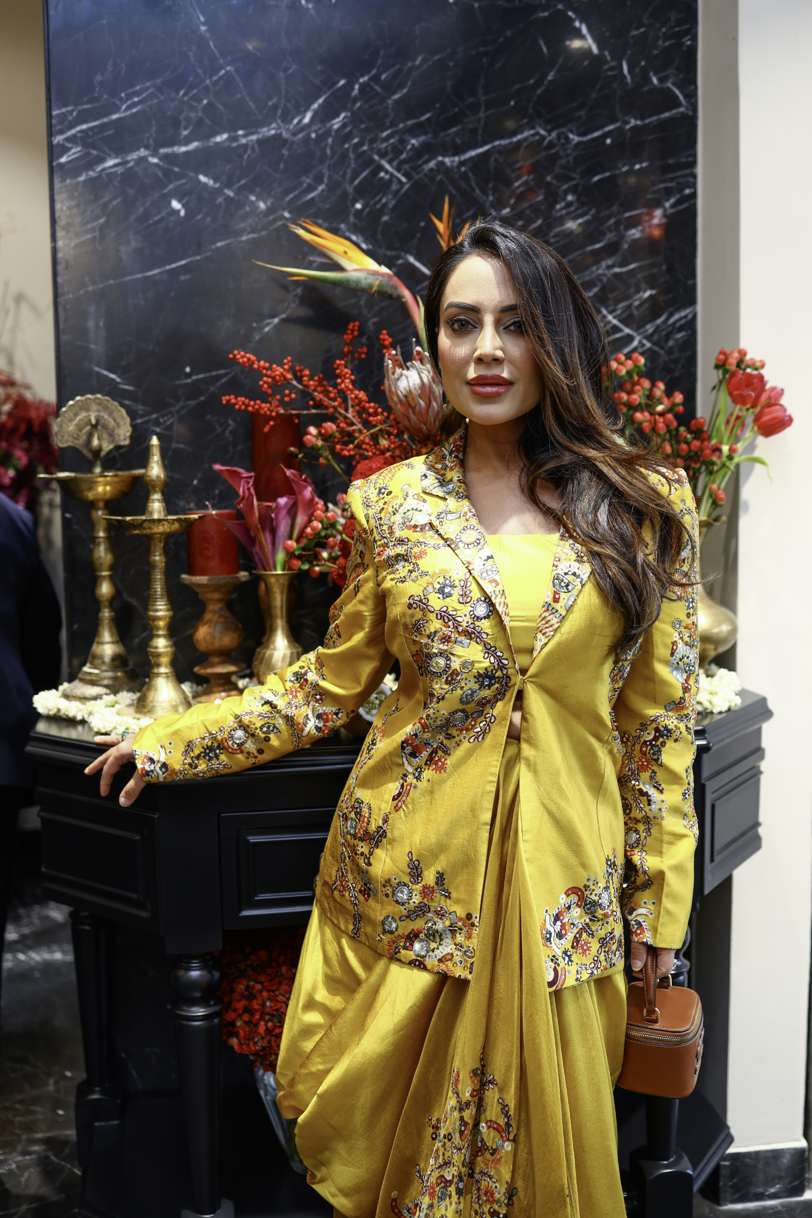 Mustard Silk Co-Ord Set