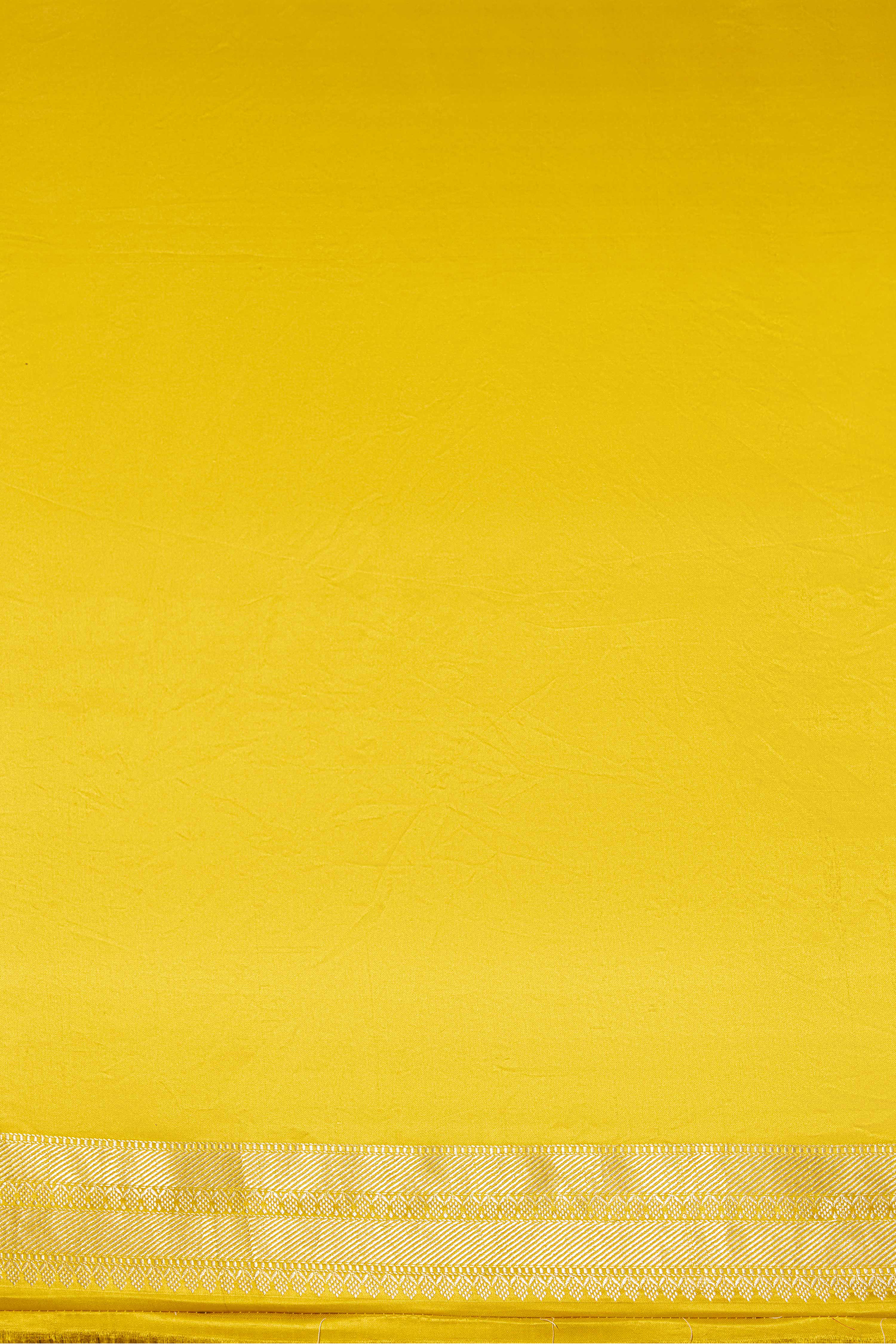 British Yellow Mashru Silk Saree