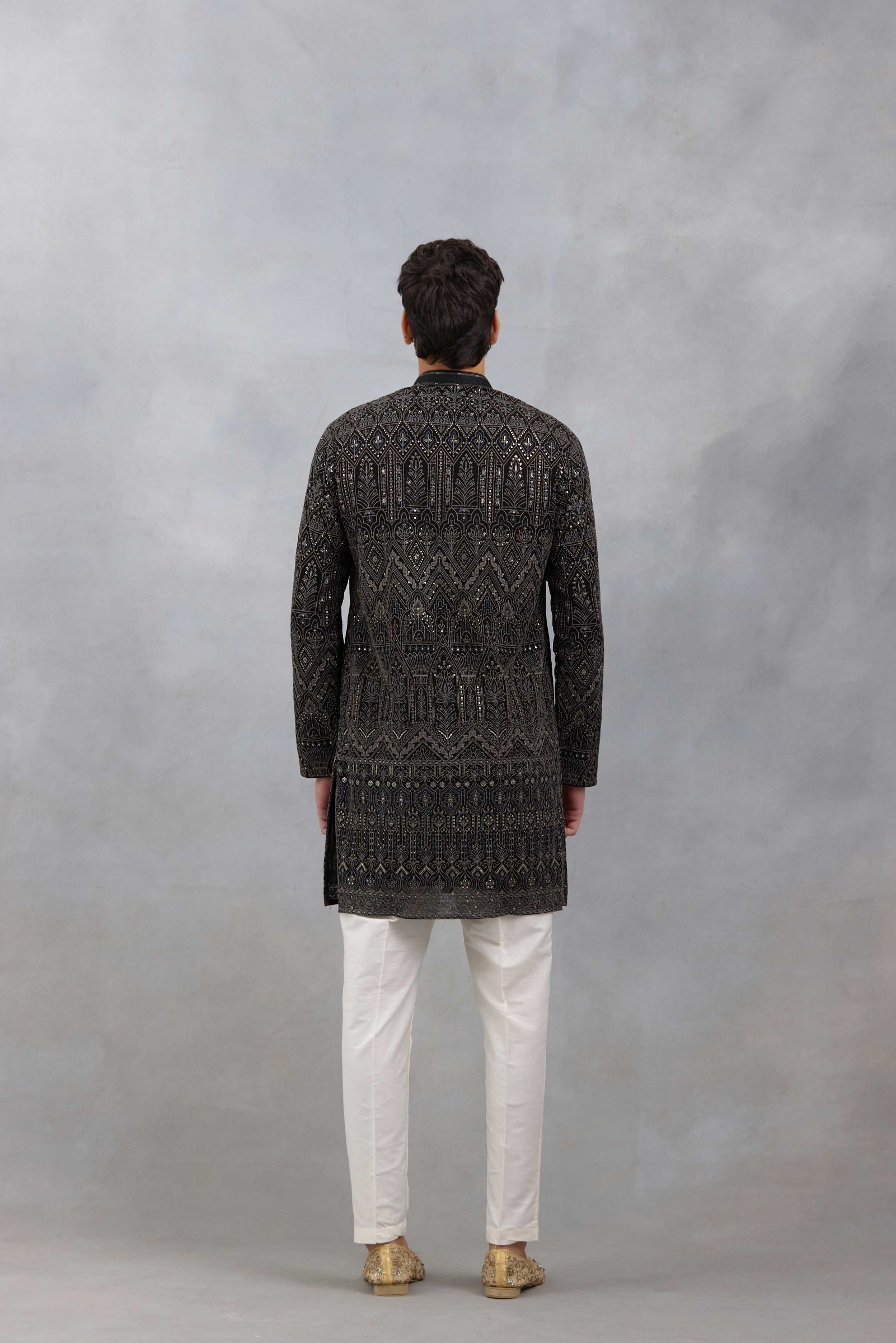 Black Festive Kurta Set