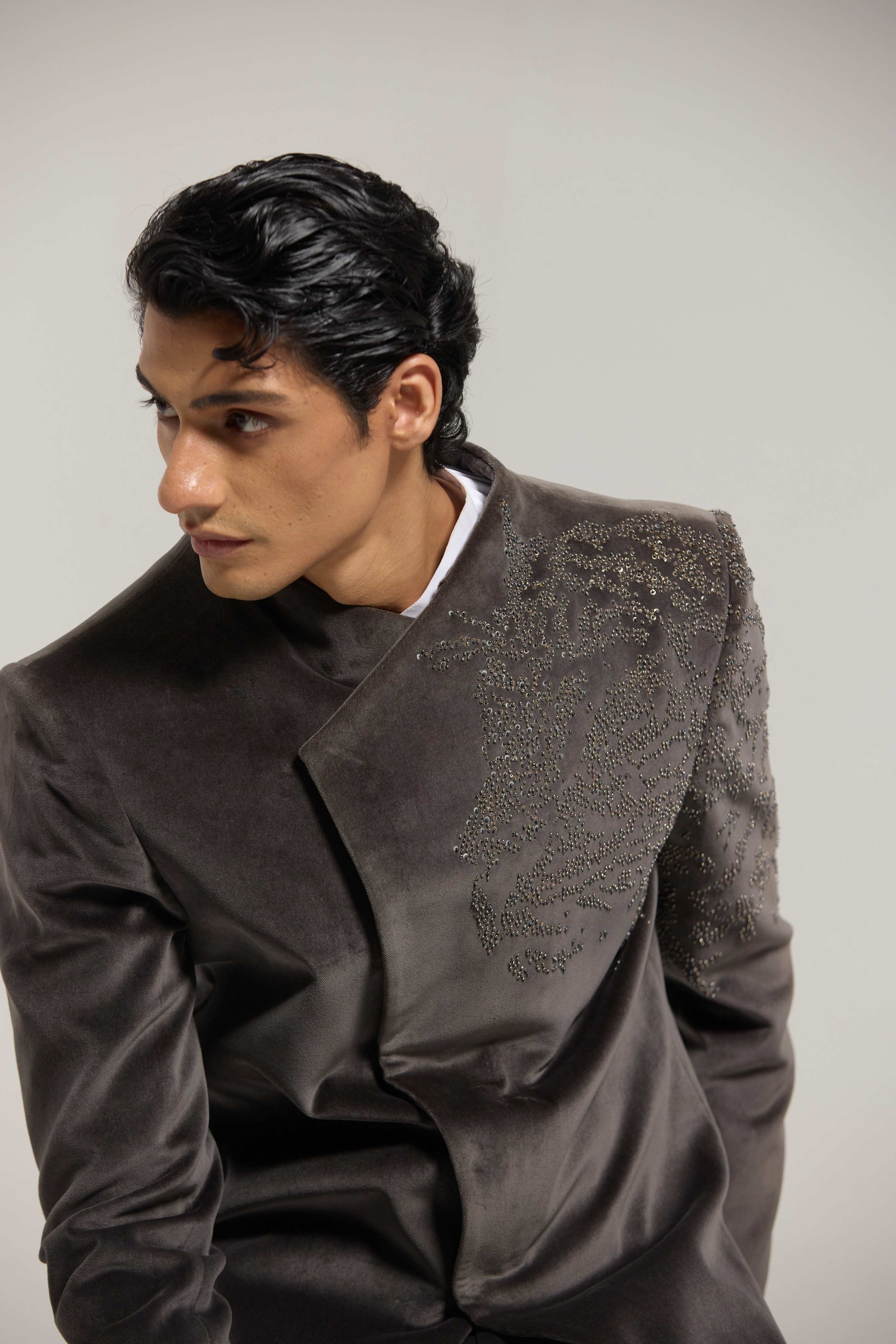 Classic Suede Jacket Set