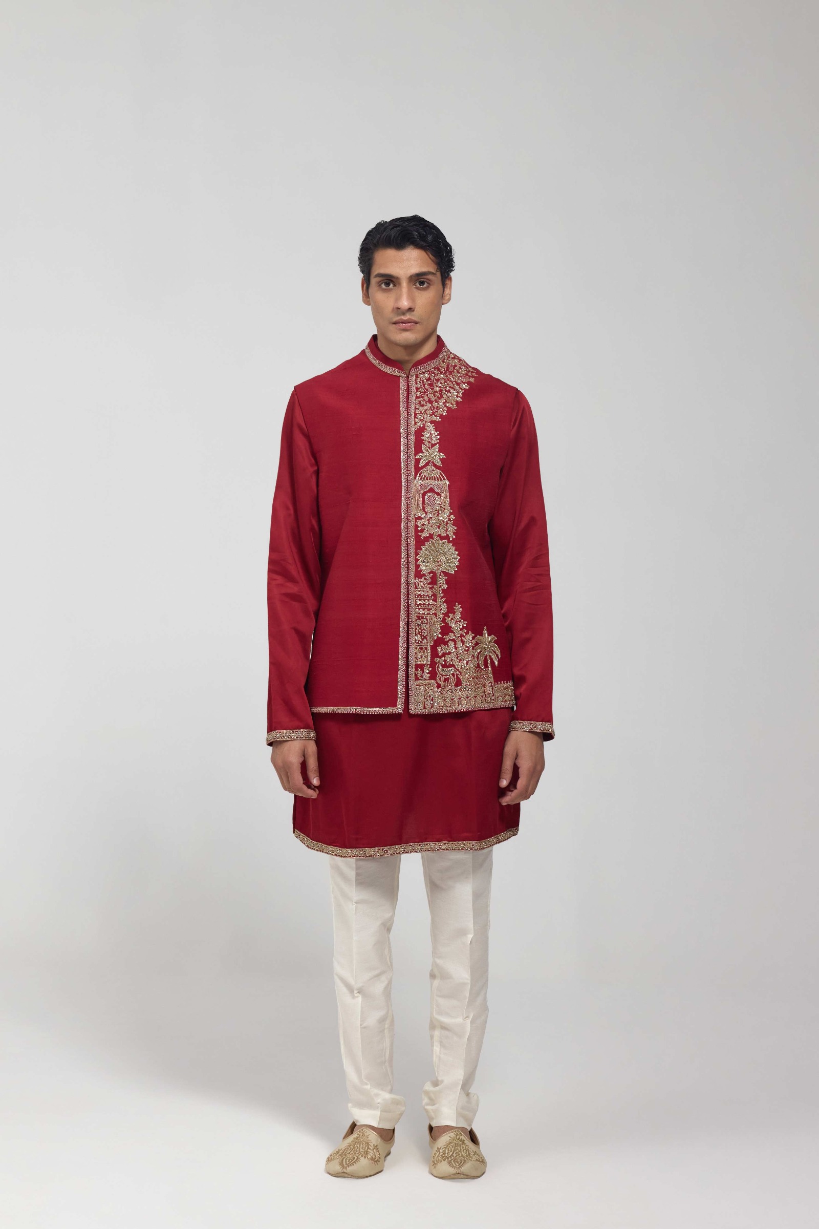 Zardozi Half Jacket Set