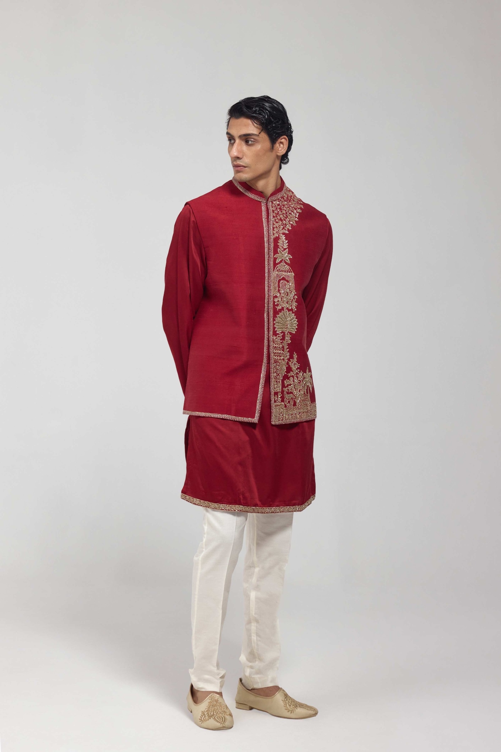 Zardozi Half Jacket Set