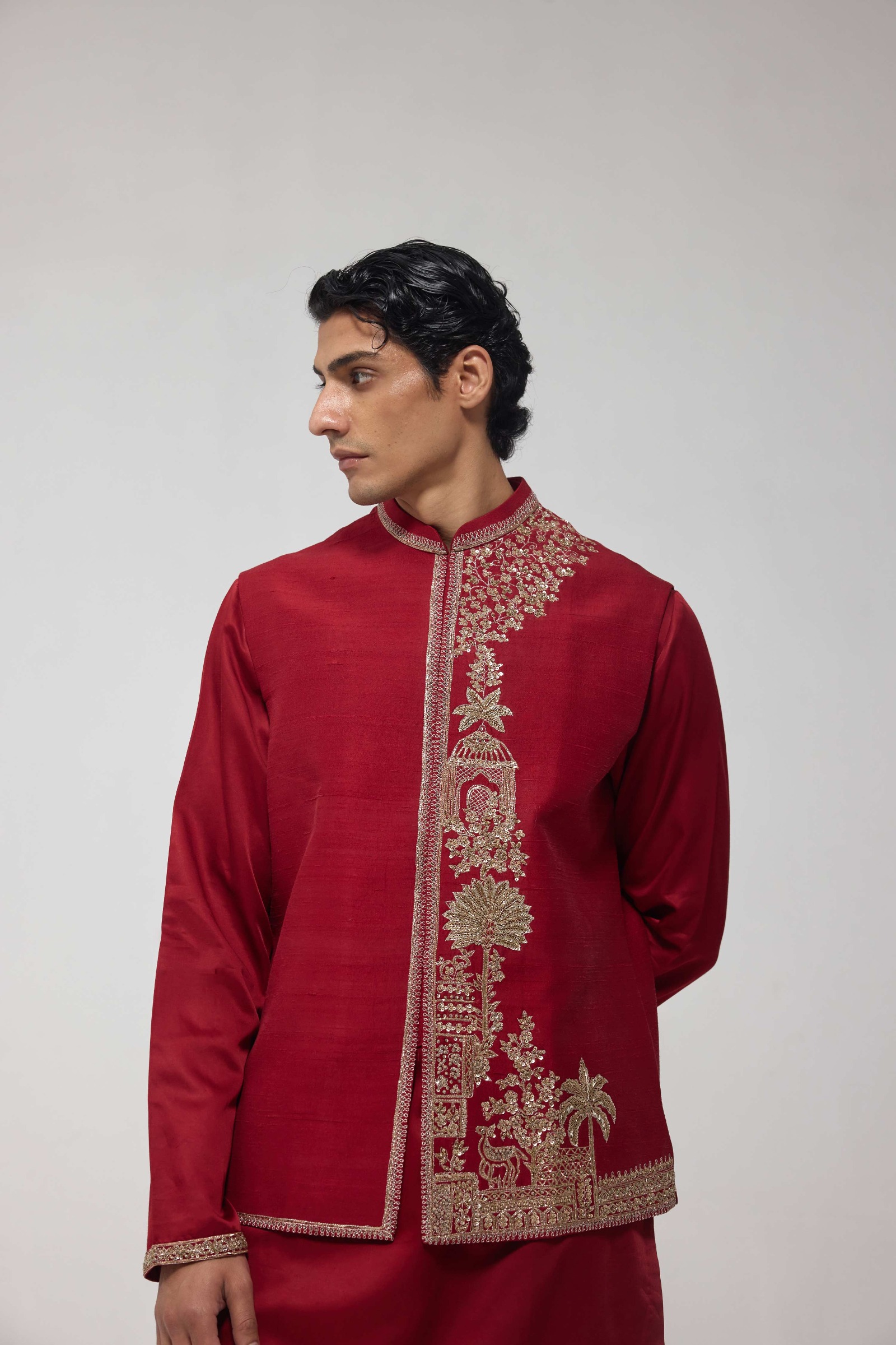 Zardozi Half Jacket Set