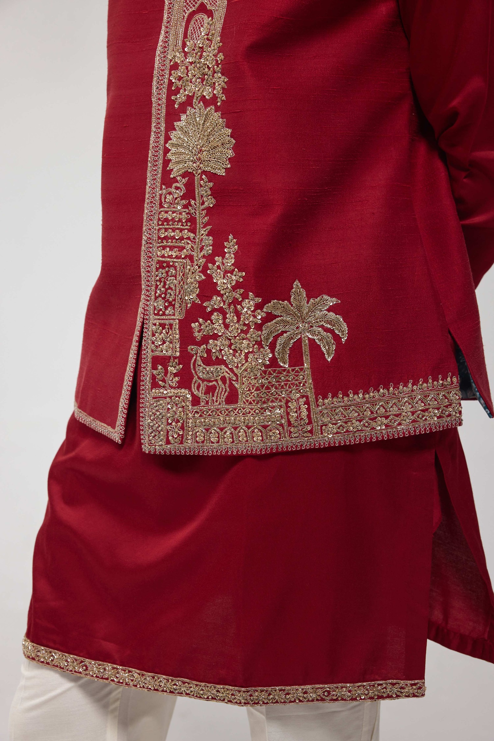 Zardozi Half Jacket Set