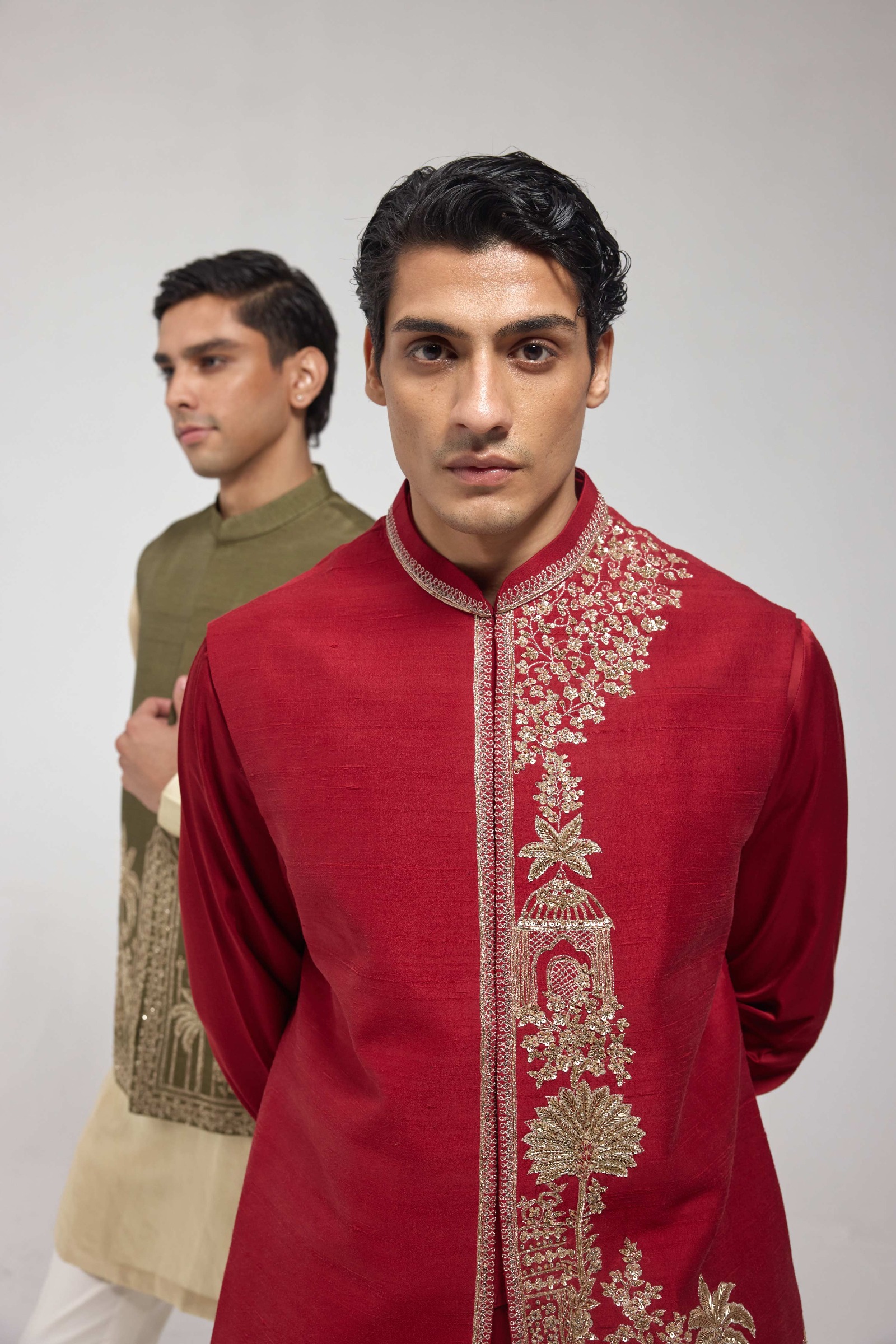 Zardozi Half Jacket Set