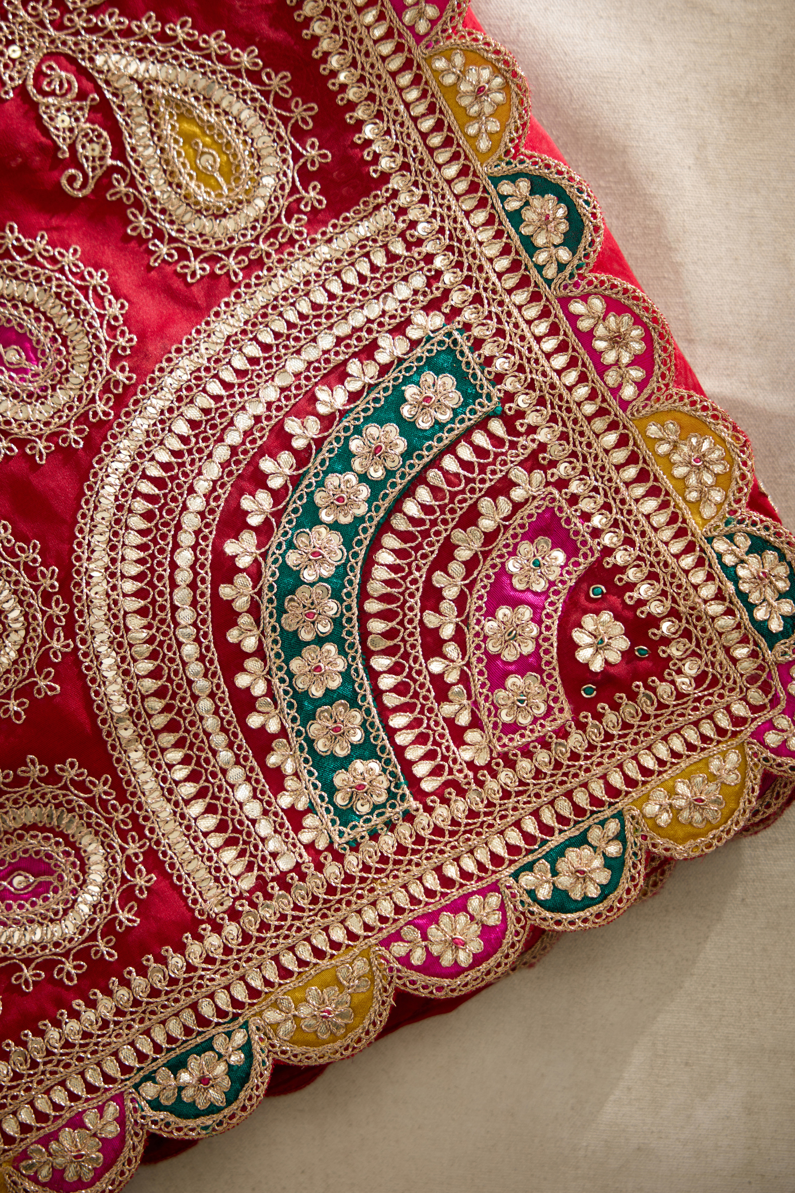 Ruby Red Organza Saree
