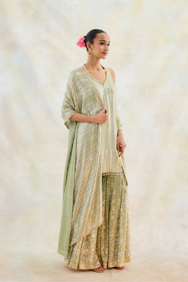 Celadon Green  Garara Set