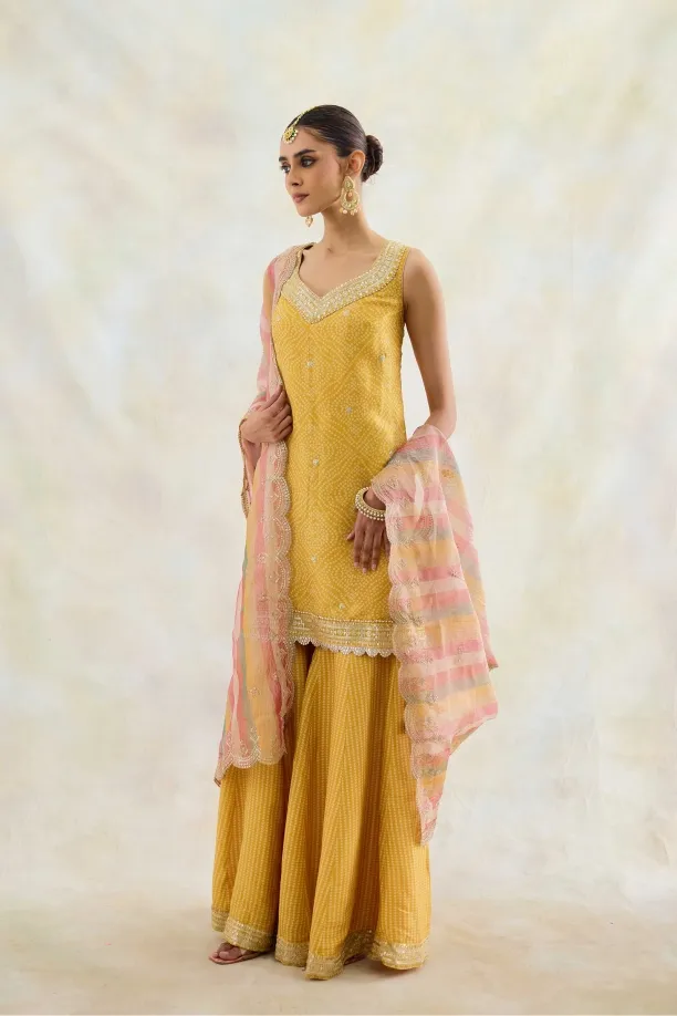 Sunflower Yellow Garara Set 