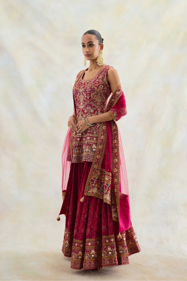 Dark Fuschia Garara Set 