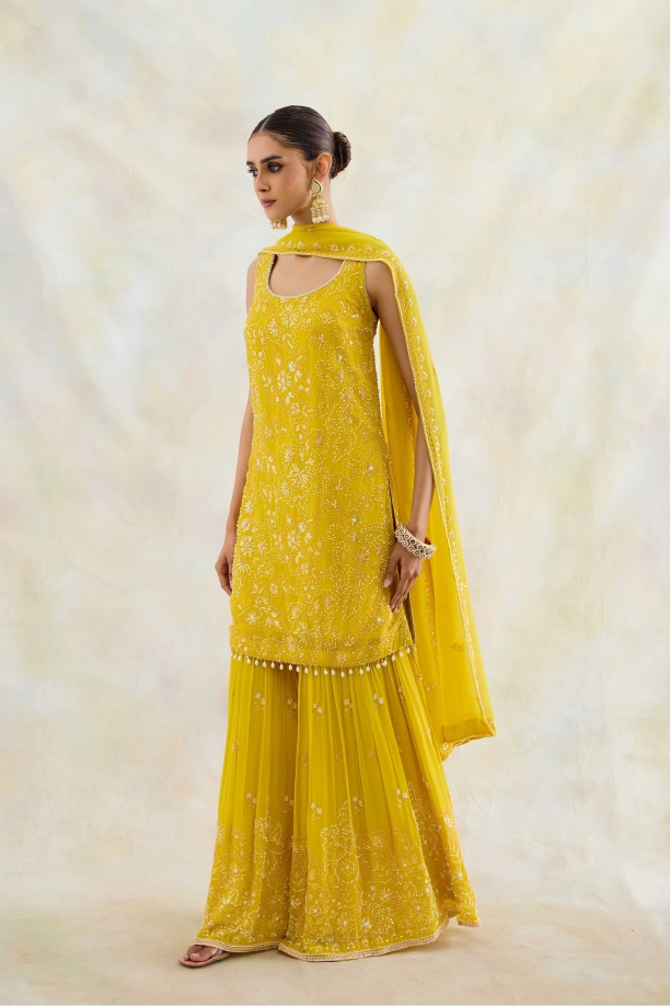 Bright Yellow Garara Set 