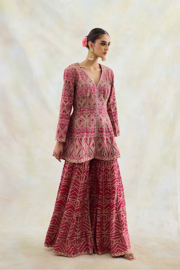 Deep Plum Garara Set 