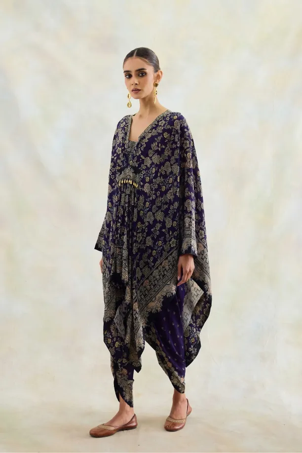 Jade Black Kaftan Set 