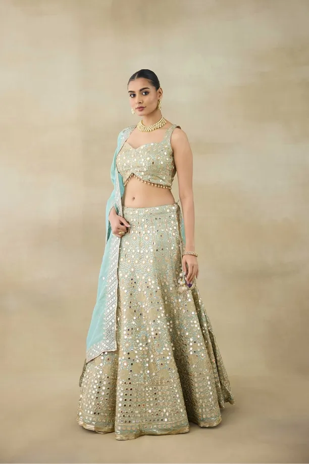 Serenity Blue Lehenga Set 