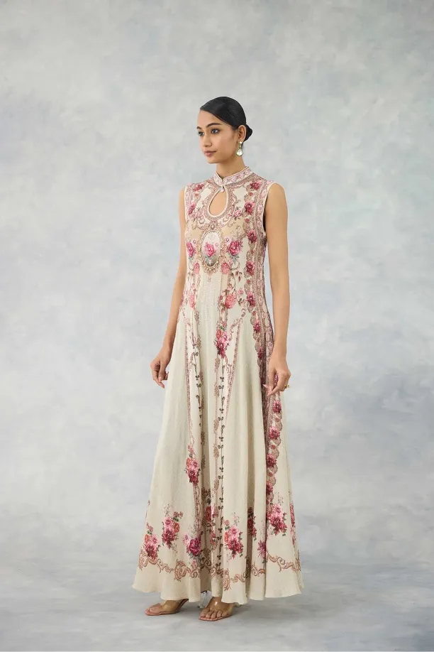 Blush Sand Floor Length Kurti 