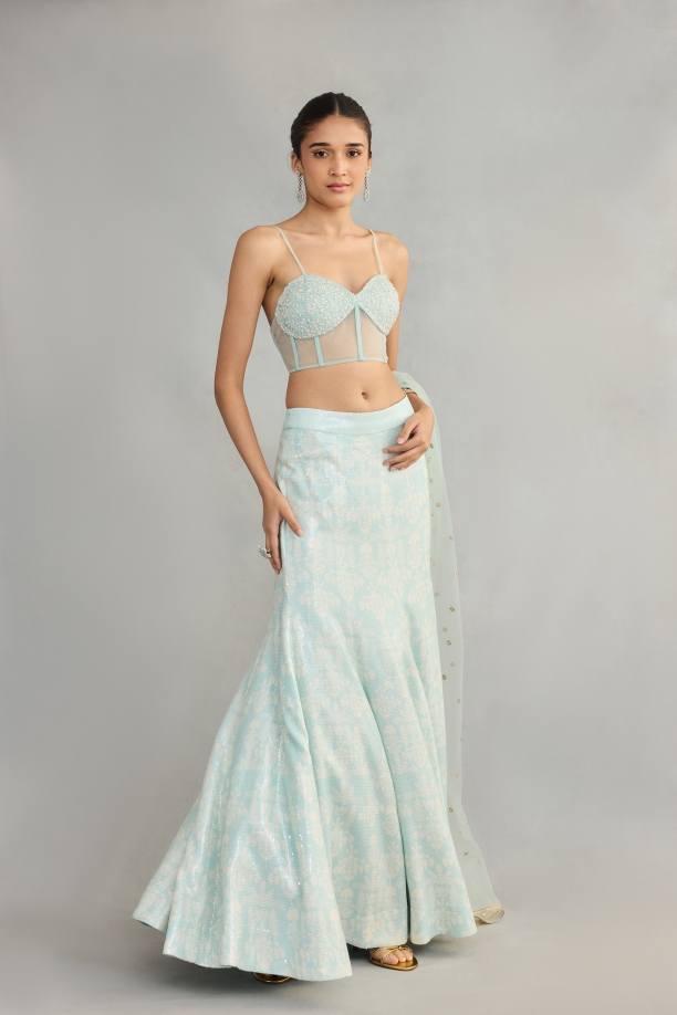 Baby Blue Lehenga