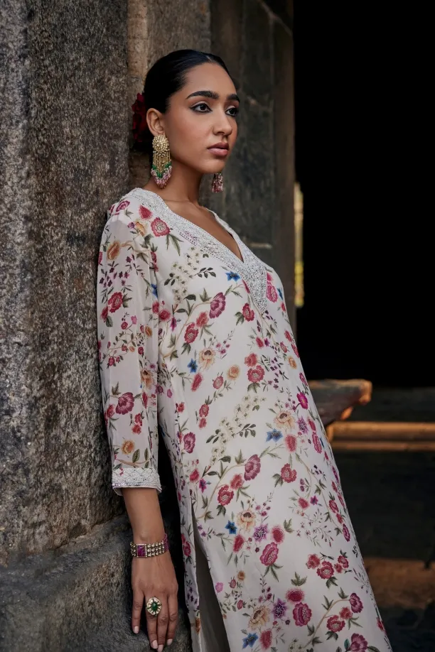 Chintz Ivory Suit Set