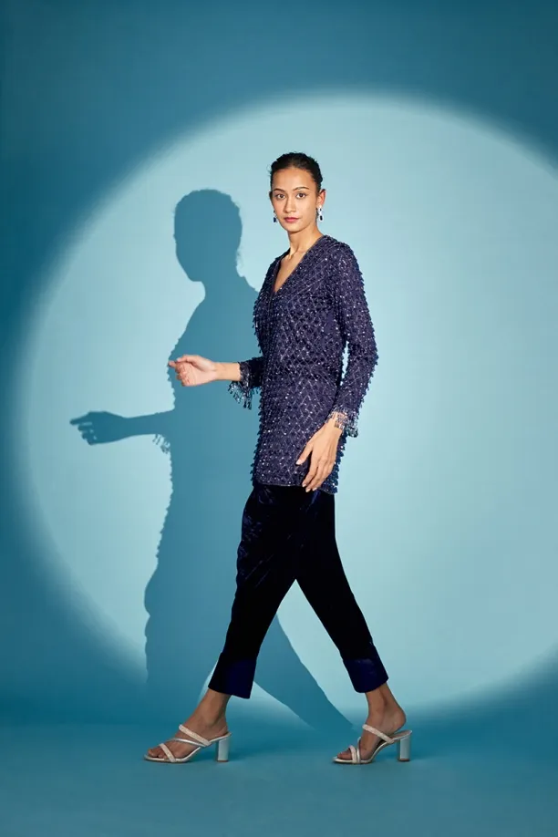 MEDHA BATRA - Pansy Blue Co ord