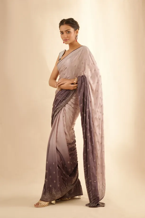 Grey Ombre Satin