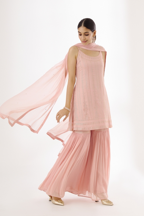 Baby Pink Garara Suit