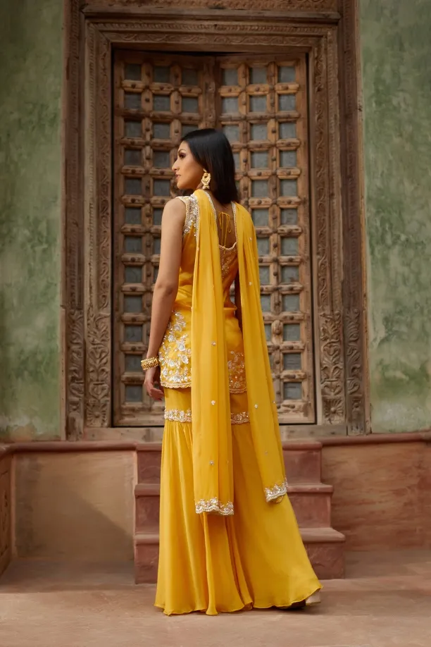 Custard Yellow Garara Suit