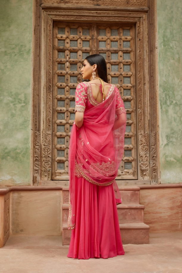 Pink Lemonade Sharara Suit