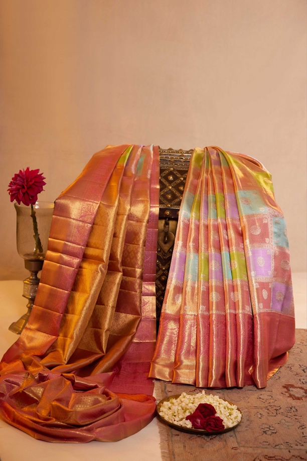 Multicolour Tissue Saree