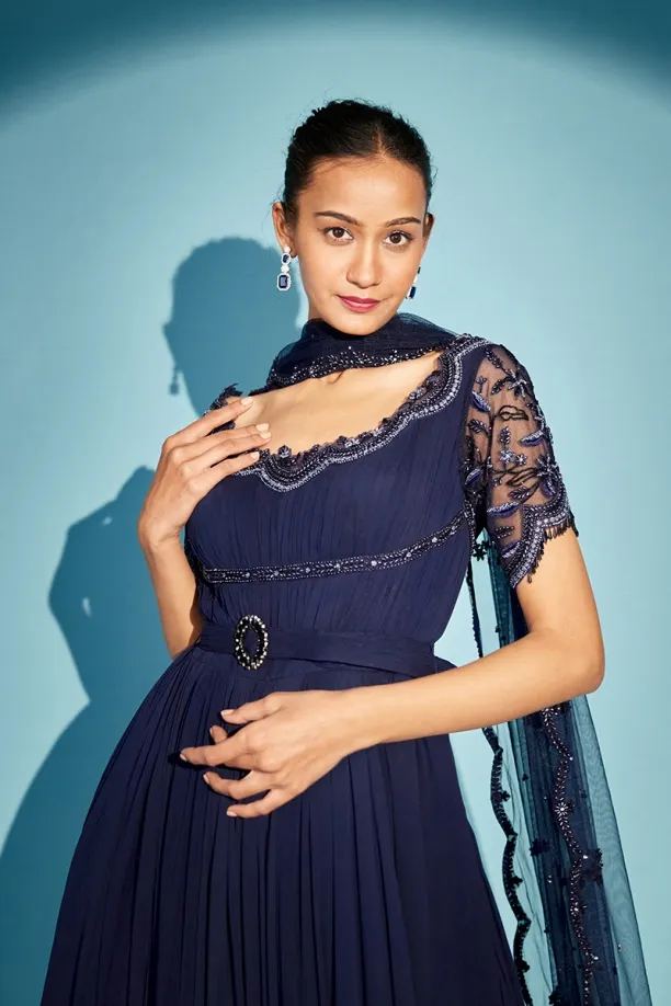 MEDHA BATRA - Midnight Blue Anarkali