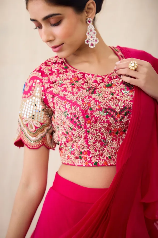 Rani Pink Lehenga Set 