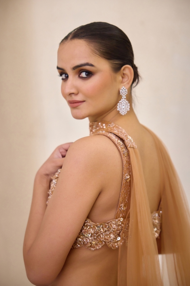 Peach Lehenga Set