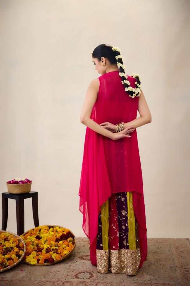 Magenta Pink Sharara 
