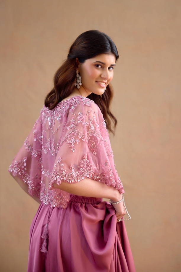 Flamingo Pink Sharara Set