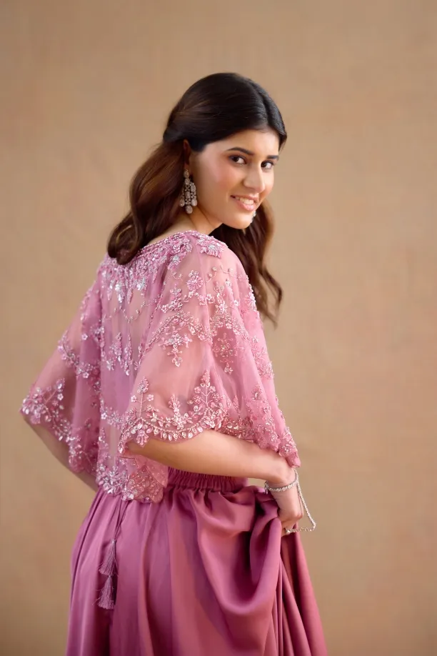 Flamingo Pink Sharara Set