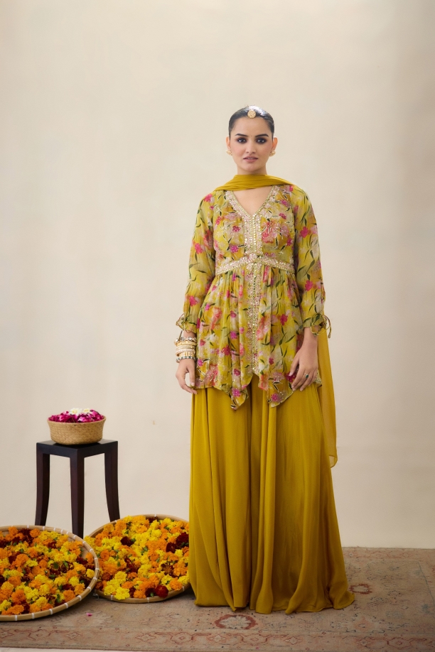 Tuscany Yellow Sharara