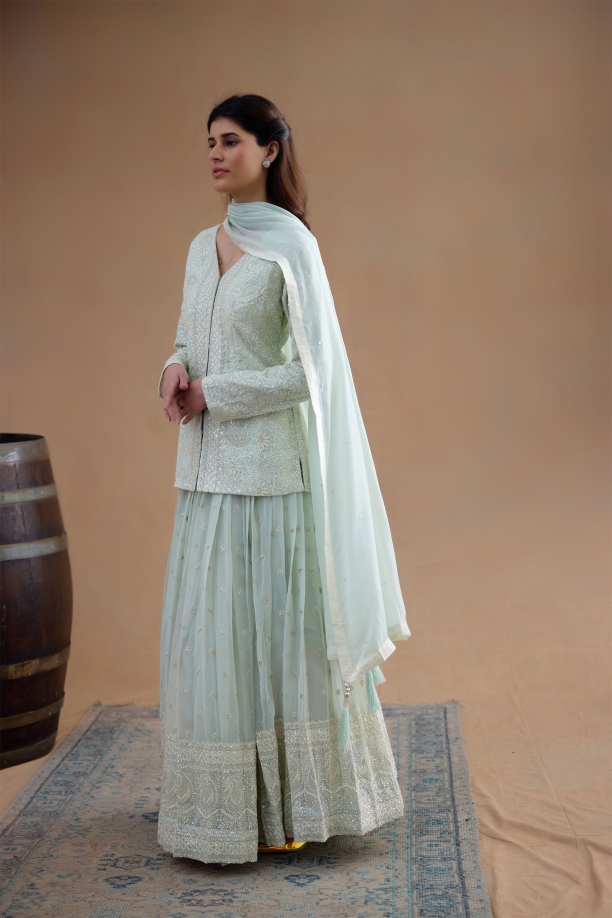 Pastel Green Lehenga