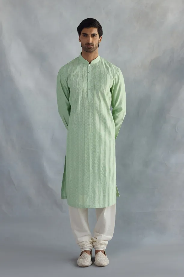 Peppermint Cotton Kurta Set