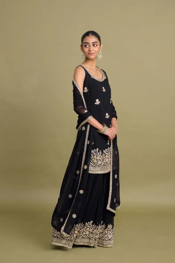 Ink Black Garara Set 