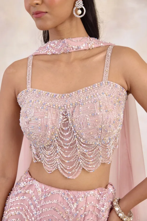 Petal Pink Lehenga Set