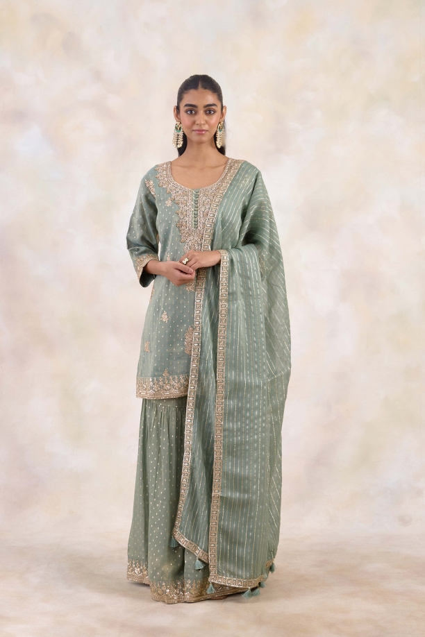 Pista Green Sharara Set 