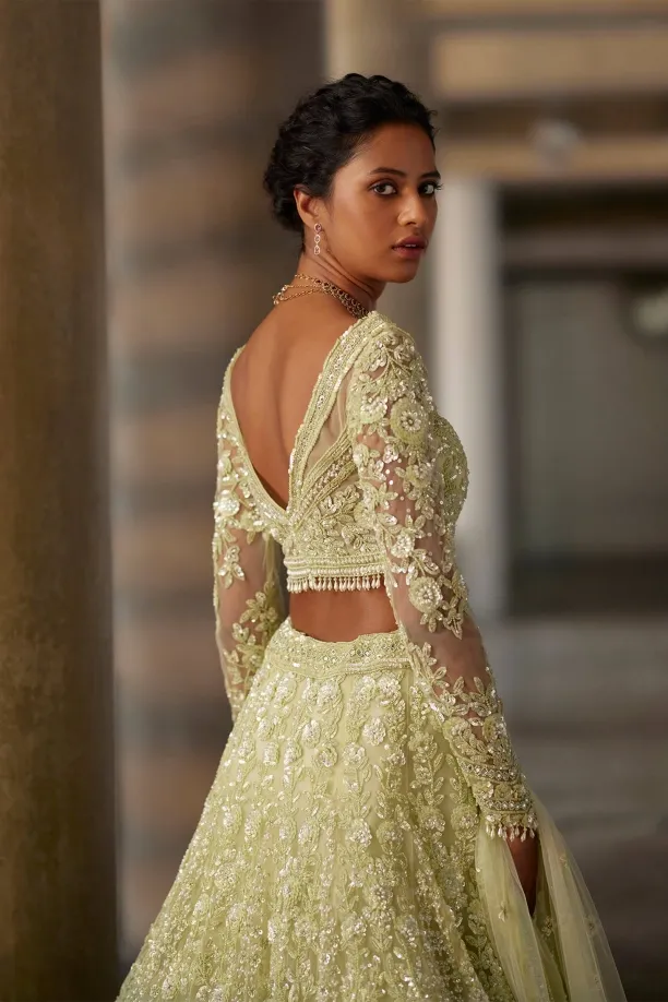 Green Apple Lehenga