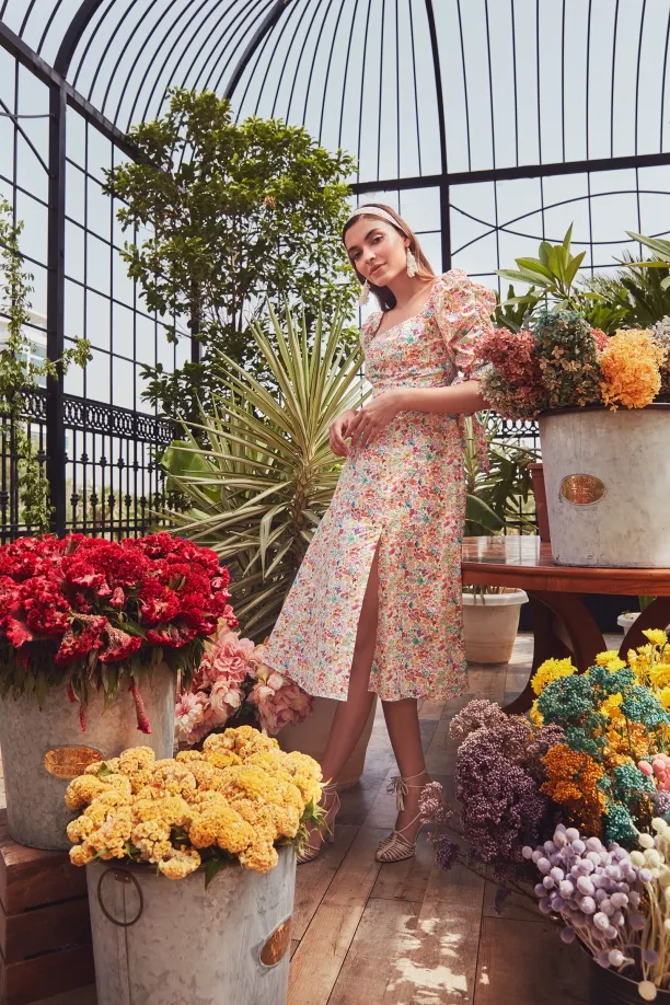 MEDHA BATRA - Wild Flower Shirt Dress