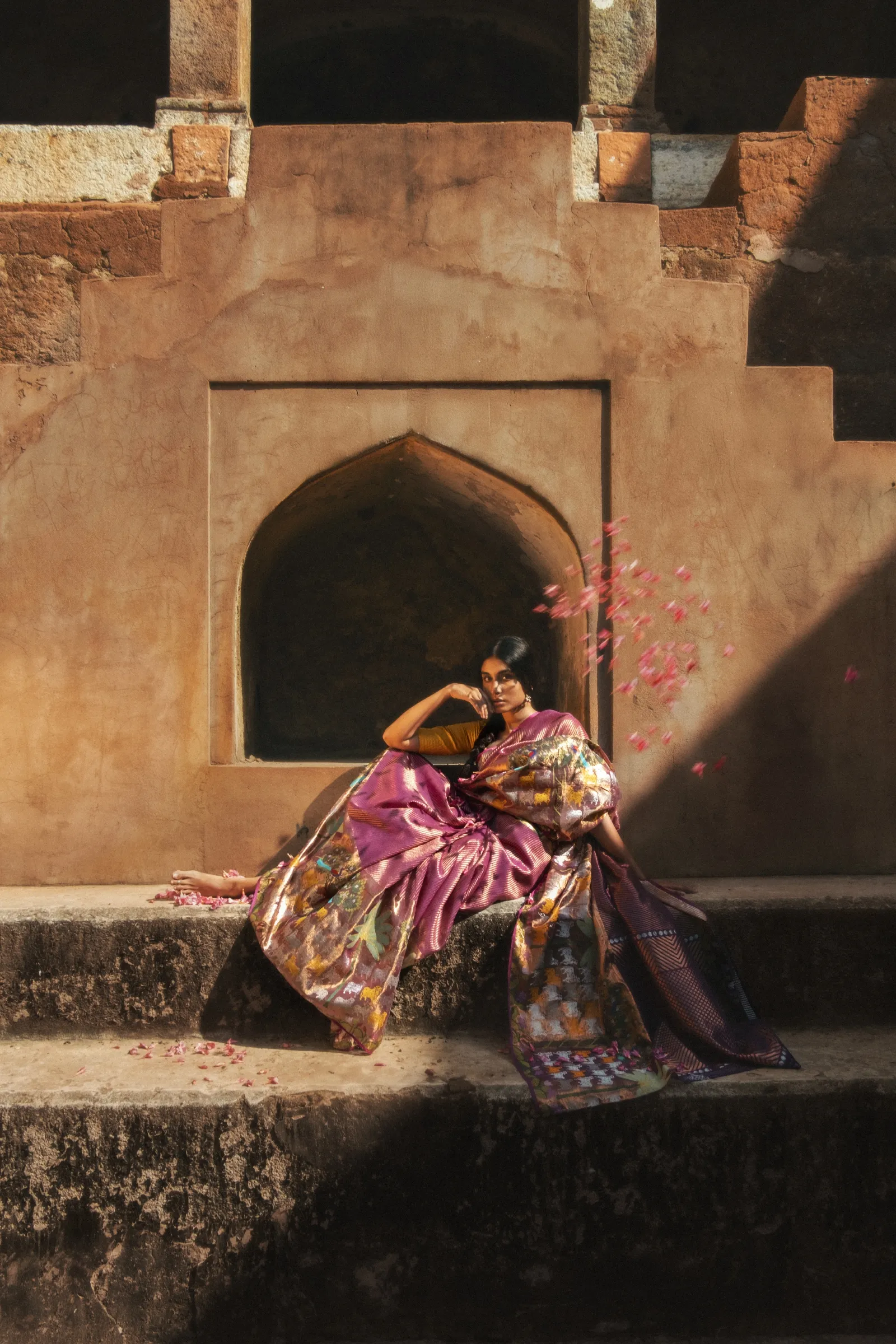 Rose Pink Kota Zari Saree
