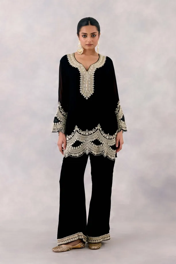 Black Georgette Suit Set