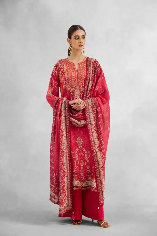 Cherry Red Suit Set