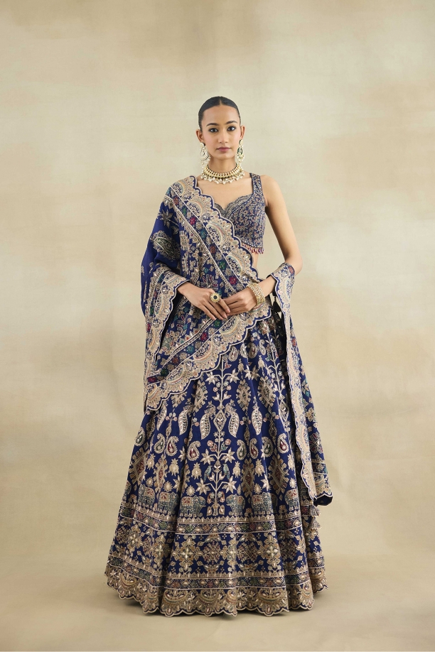 Peacock Blue Lehenga Set 