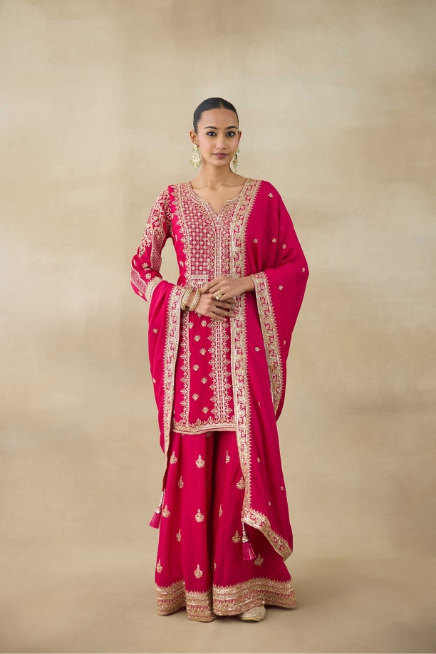 Carmine Red Suit Set
