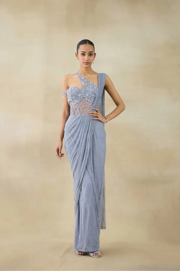 Ice Water Drape Saree