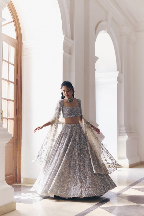 Dusty Beige Lehenga Set
