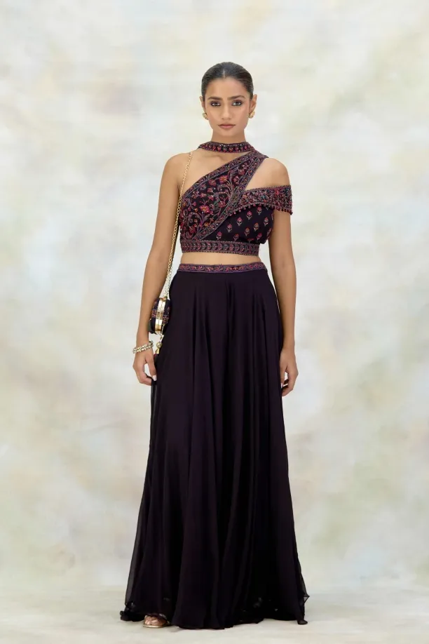 Merlot Georgette Sharara Set