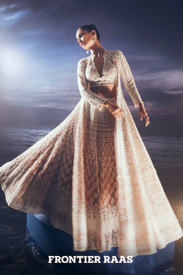 Pretty Ivory Lehengas Designer Bridal Lehenga Online Frontier Raas