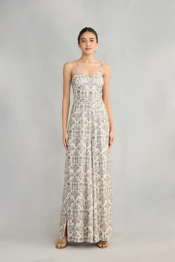 Ivory Sequin Jumpsuit